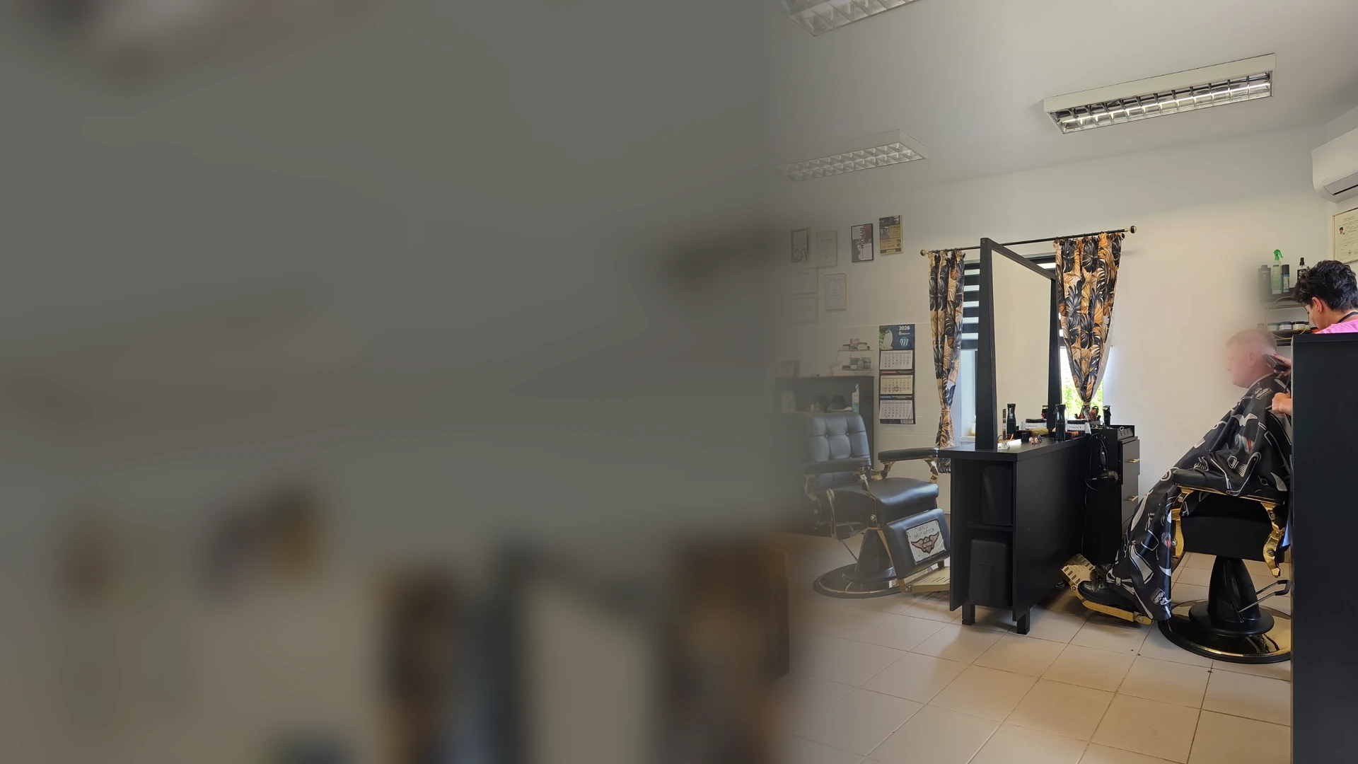 Wnętrze salonu Męskie Cięcie w Krośnie